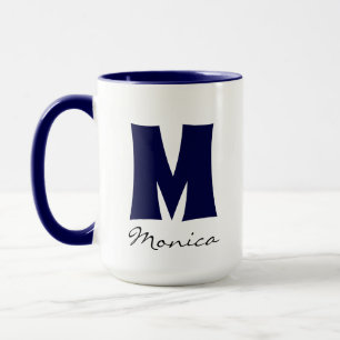 Big Mug   Huge Mug   Script Custom Name Monogram