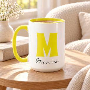 Big Mug   Huge Mug   Script Custom Name Monogram