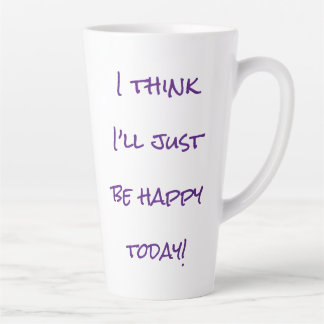 Big Mug with Fun, Inspirational Message in Purple