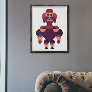 Big Muscular African Warrior Canvas Print