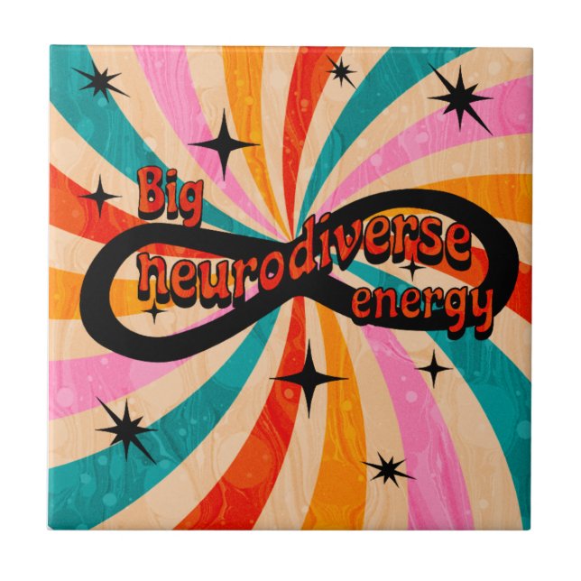 Big neurodiverse energy!!! tile (Front)