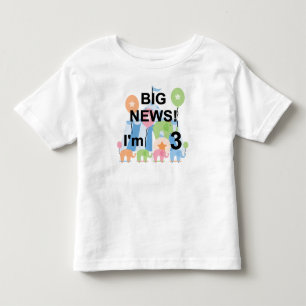 Big News Circus 3rd Birthday Tshirts and Gifts