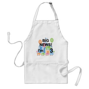 Big News Circus 3rd Birthday Tshirts and Gifts Standard Apron