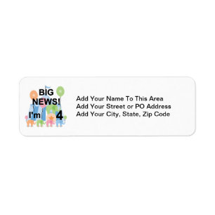 Big News Circus 4th Birthday T-shirts et cadeaux