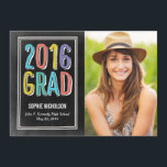 Big News Graduation Announcement Invitation Chalk<br><div class="desc">Modern and stylish graduation announcement/invitation from Berry Berry Sweet Designs. Visit our showroom at WWW.BERRYBERRYSWEET.COM for more stylish stationery designs.</div>