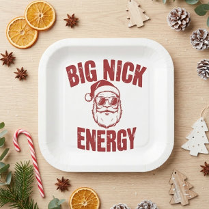 Big Nick Energy Funny Santa Rude Christmas Joke  Paper Cups