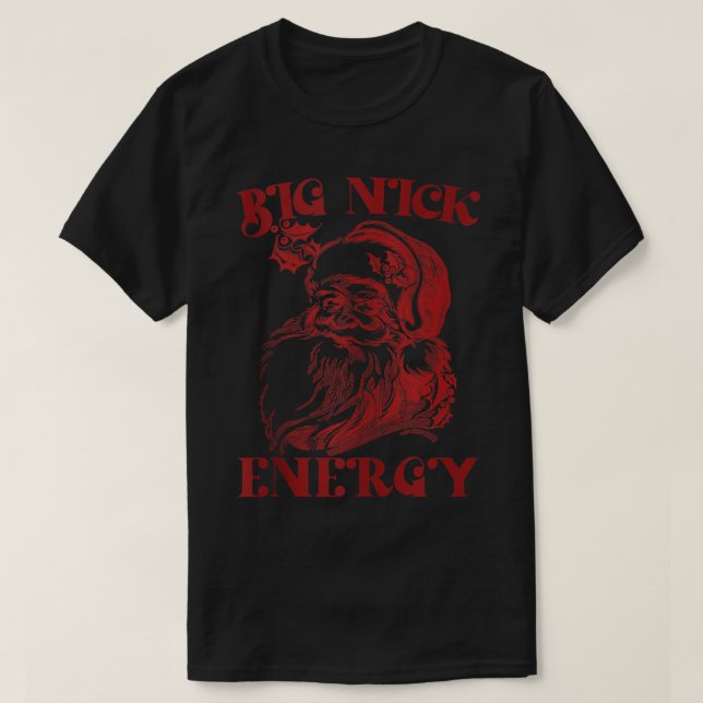 Big Nick Energy Funny Xmas Christmas Ugly Sweater  (Design Front)
