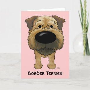 Big Nose Border Terrier Card