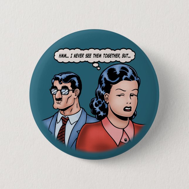 Big-Nose Disguise 2 Inch Round Button (Front)