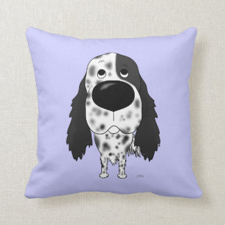 Big Nose English Setter Throw Pillow