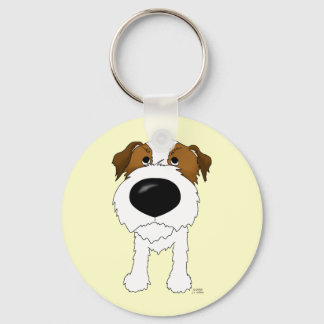 Big Nose Jack Russell Terrier Keychain