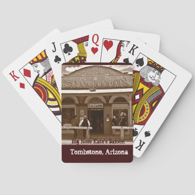 Big Nose Kate's Saloon Tombstone AZ Playing Cards (Back)