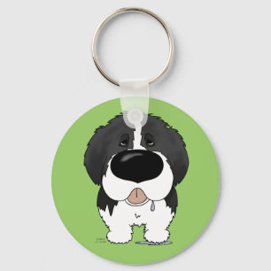 Big Nose Newfoundland Keychain