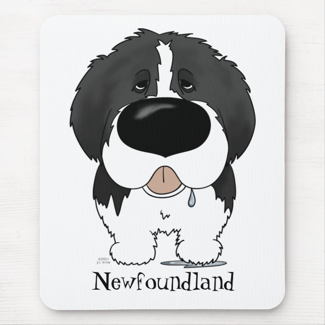 Big Nose Newfoundland Mouse Pad (Front)