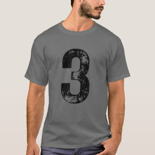 Big Number 3 For Birthday Three 1903 T-Shirt