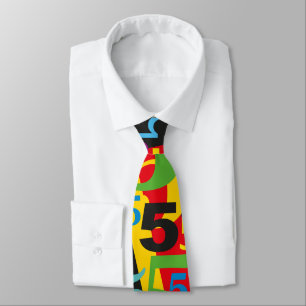 Big Number 5 Tie for 50th or 55th Birthday