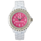 Big Numbers Personalized Girls Watches with NAME