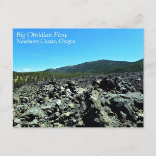 Big Obsidian Flow, OR Postcard