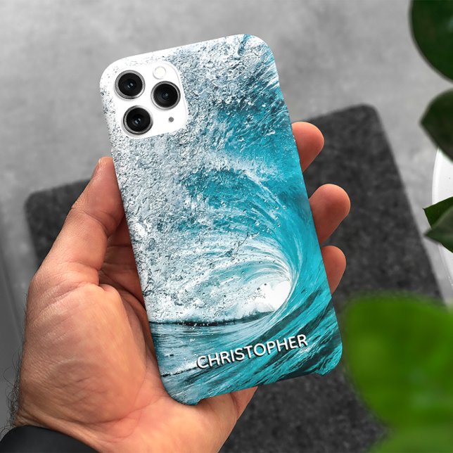 Big Ocean Wave Splash to Add your Name Case-Mate iPhone Case (Creator Uploaded)
