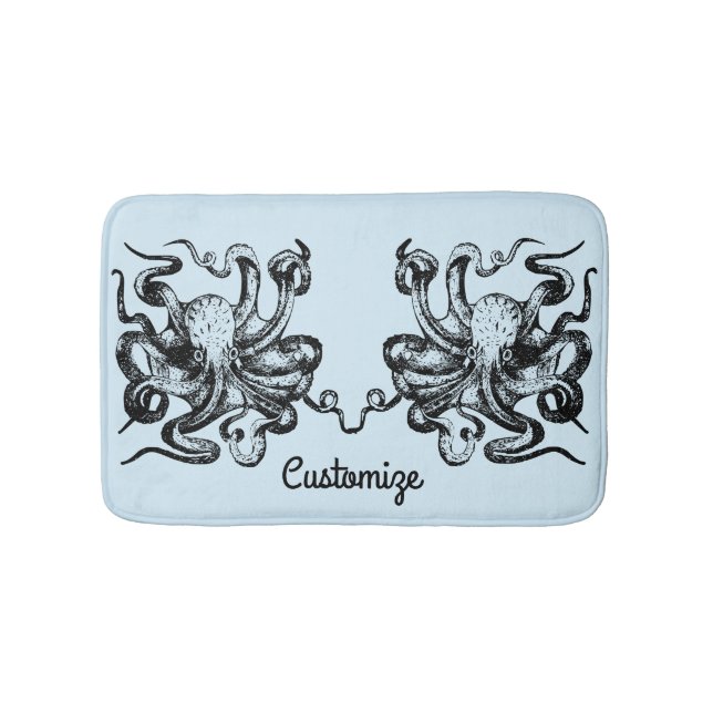 Big octopus Thunder_Cove  Bath Mat (Front)