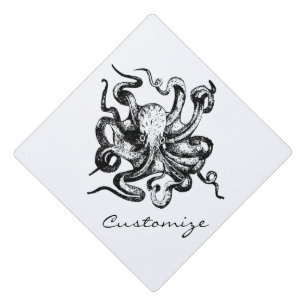 Big octopus Thunder_Cove Graduation Cap Topper