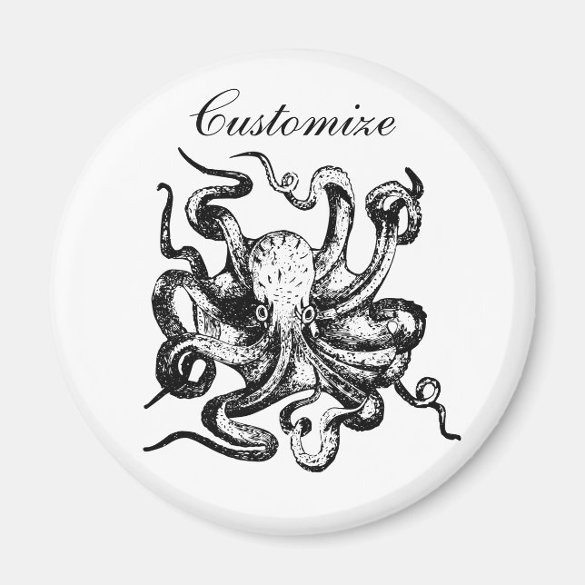 Big octopus Thunder_Cove Magnet (Front)