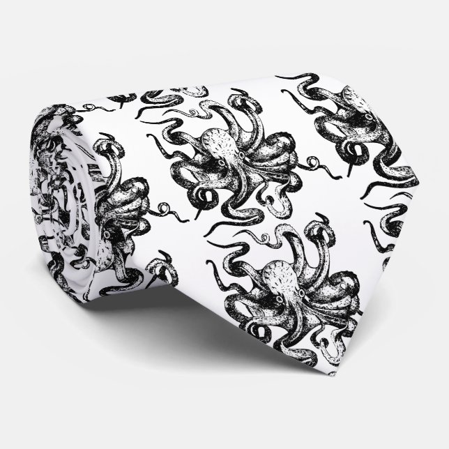 Big octopus Thunder_Cove Tie (Rolled)