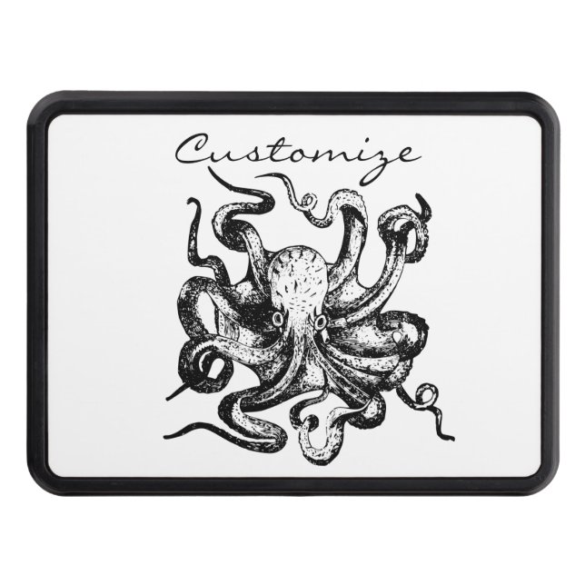Big octopus Thunder_Cove Trailer Hitch Cover (Front)