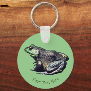 Big Old Bullfrog Animal Personalized Keychain