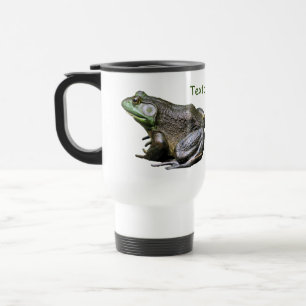 Big Old Bullfrog Nature Personalized Travel Mug