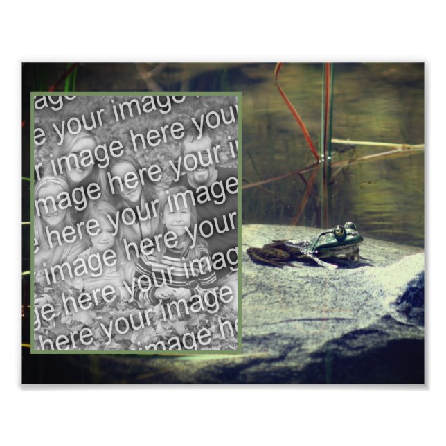 Big Old Bullfrog Pond Frame Create Your Own 8x10 Photo Print (Front)