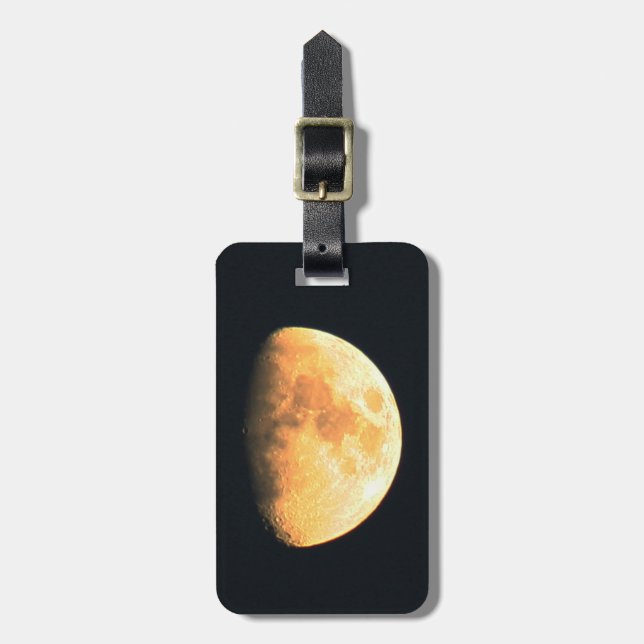 Big Old Moon cd ltcnm Luggage Tag (Front Vertical)