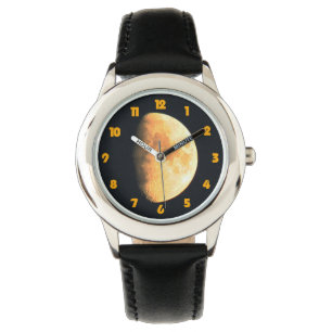 Big Old Moon Fat Orange Numbers waa Watch