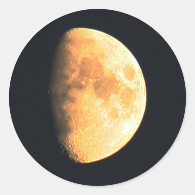 Big Old Moon stm Classic Round Sticker (Front)