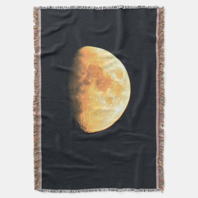 Big Old Moon tbcna Throw Blanket (Front Vertical)
