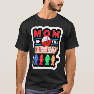 Big One Fishing Theme Mom Of The Birthday Son T-Shirt