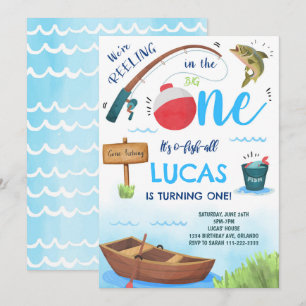 Big One Pêche 1er anniversaire Invitation