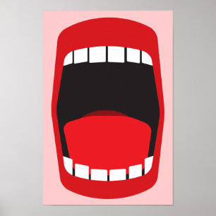 big open mouth poster
