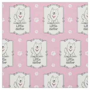 Big or Little Sister American Eskimo Dog - Eskie Fabric