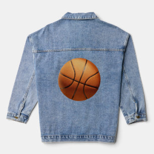 Big Orange Basketball, Ladies Denim Jacket