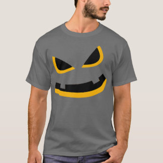 Big Orange Fierce Jack O Lantern Funny Halloween D T-Shirt