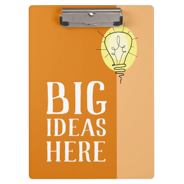 Big Orange Ideas Clipboard (Front)
