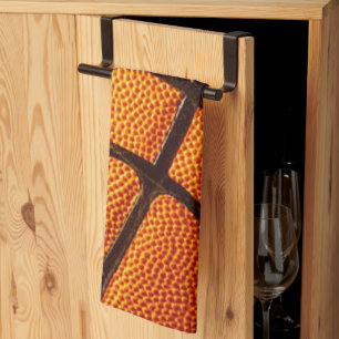 Big Orange Pimply Basketball, Kitchen Towel