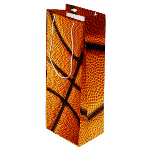 Big Orange Pimply Basketball, Wine Gift Bag
