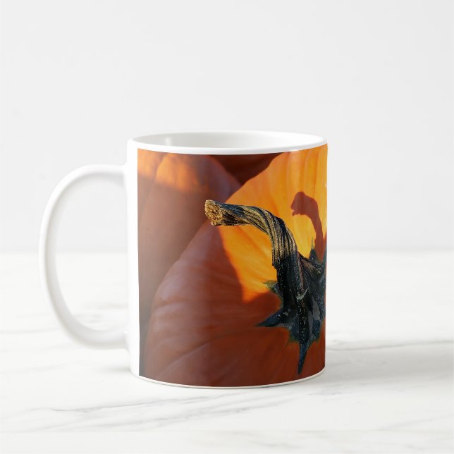 Big Orange Pumpkin  Coffee Mug (Left)
