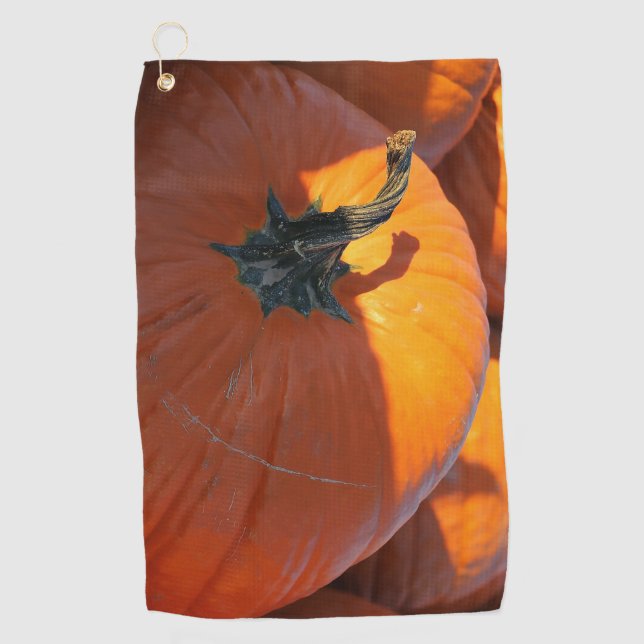 Big Orange Pumpkin  Golf Towel (Front)