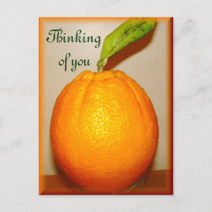 Big Orange ,Thinking of you_ Postcard