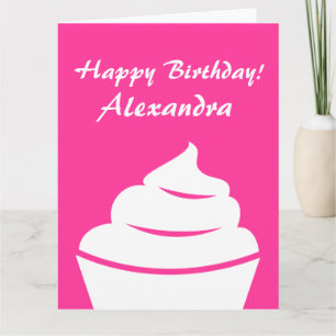 Big oversized Birthday card for women and girls
