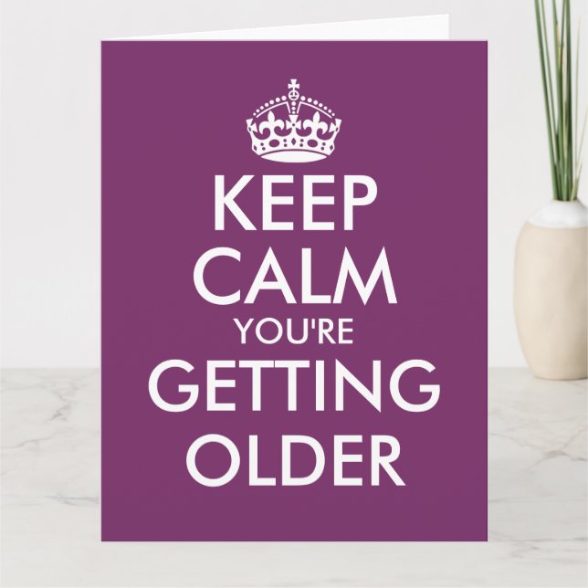 Big oversized funny Birthday card for men or women (Front)