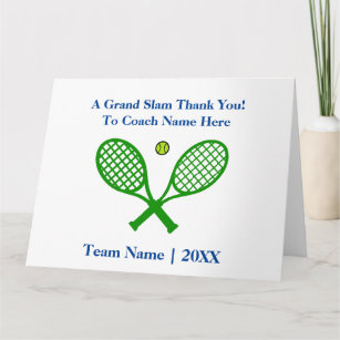 Big Oversized Tennis Thank You Coach, Personalize